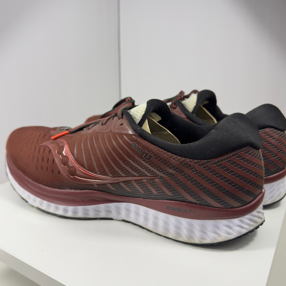 Saucony Guide 13 Men's Size 14 Red Burgundy Cushion Running Shoes S20548-50 - Picture 9 of 16